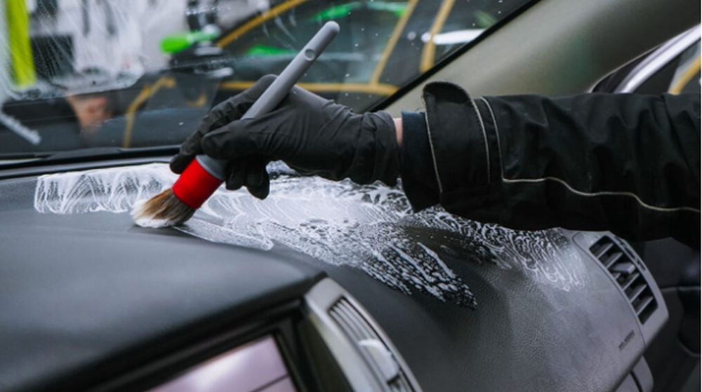 Mobile interior detailing — deep-cleaned vehicle cabin